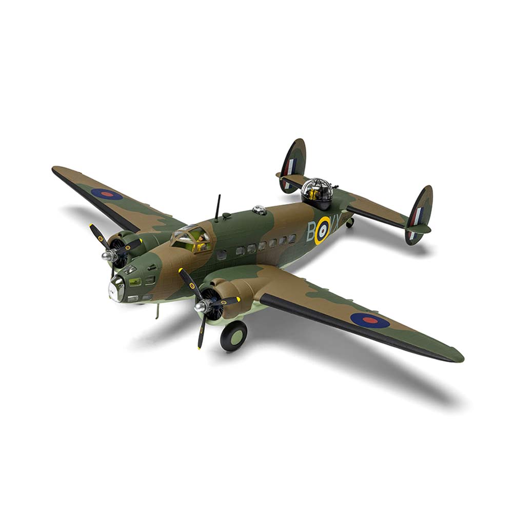 Airfix 1/48 scale model of a second world war Vintage Lockheed Hudson aircraft, showcasing detailed design and craftsmanship.
