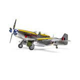 Airfix 1/48 scale model of a P-51 Mustang MK-V A-36-N-1, showcasing detailed aircraft design and paint scheme.