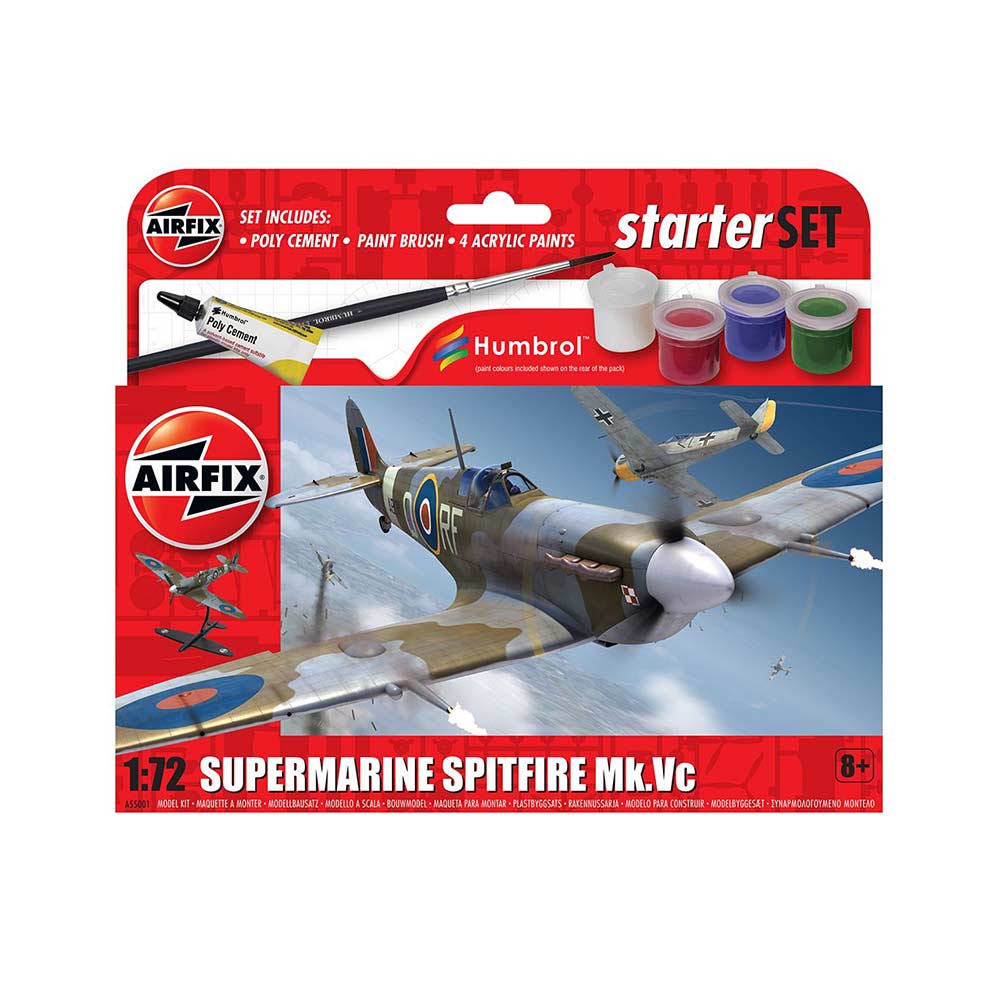 Airfix Supermarine Spitfire MKVC Small Starter Set