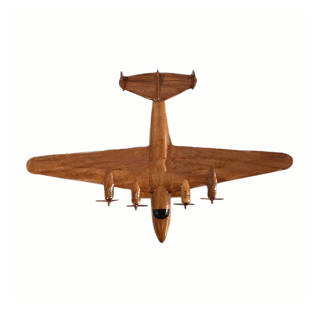 Wooden High Glass Short Sunderland Flying Boat Model
