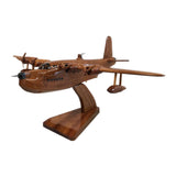 Short S25 Sunderland Wooden Model in high gloss varnish finish.