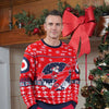Man wearing an exclusive RAF Museum festive Christmas sweater 