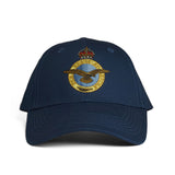RAF Embroidered King's Crown Navy Cap.