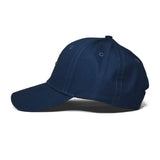 RAF Embroidered King's Crown Navy Cap. Side View.
