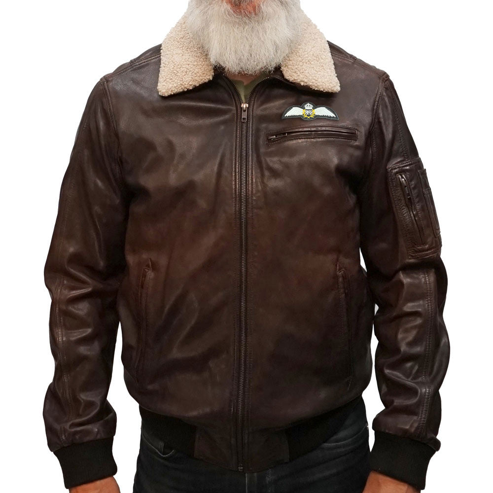 RAF Wings Leather Jacket