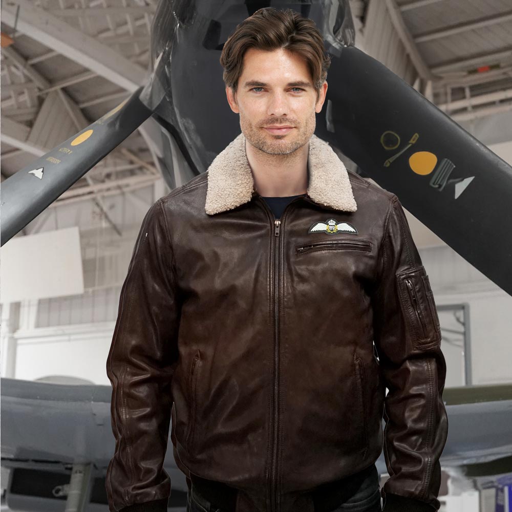 RAF Wings Leather Jacket