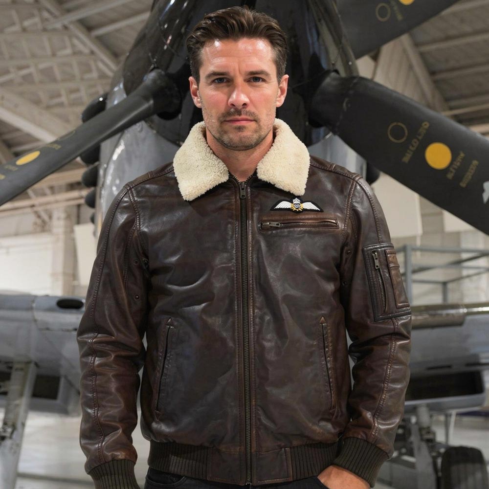 RAF Wings Leather Jacket