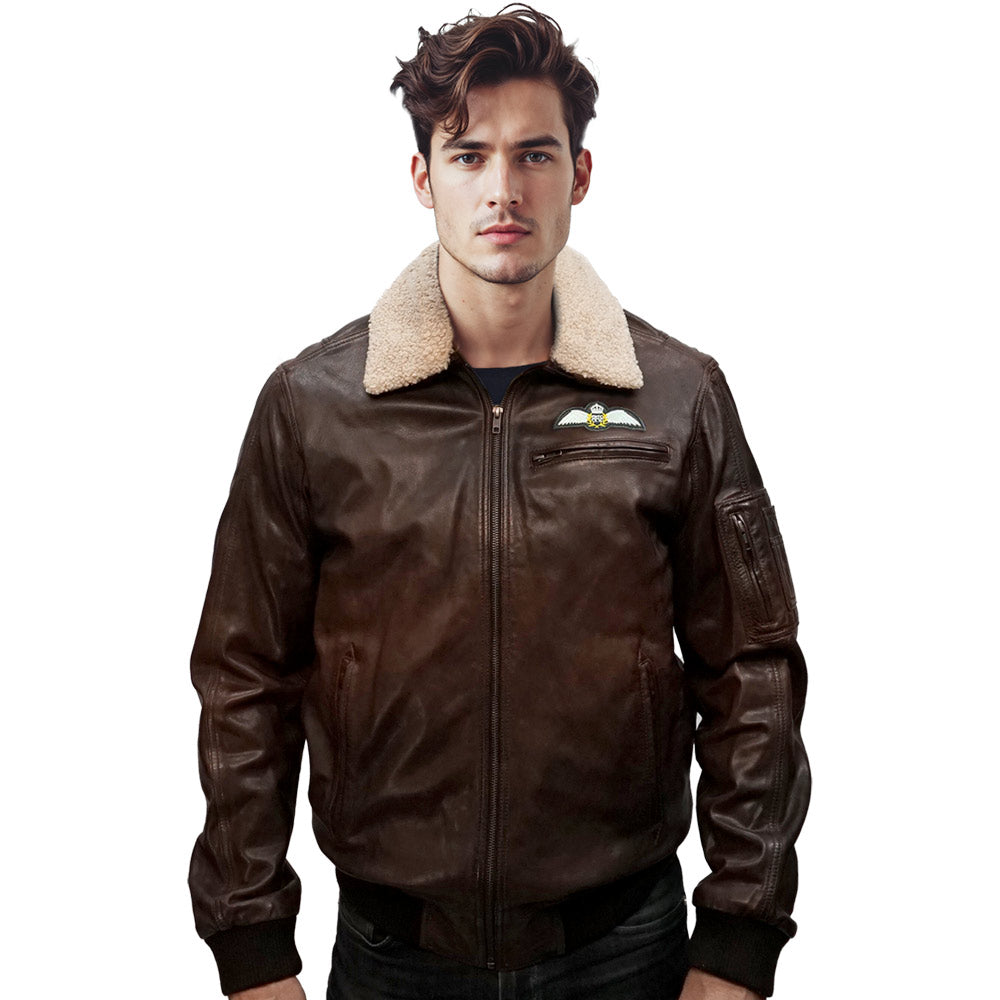 RAF Wings Leather Jacket