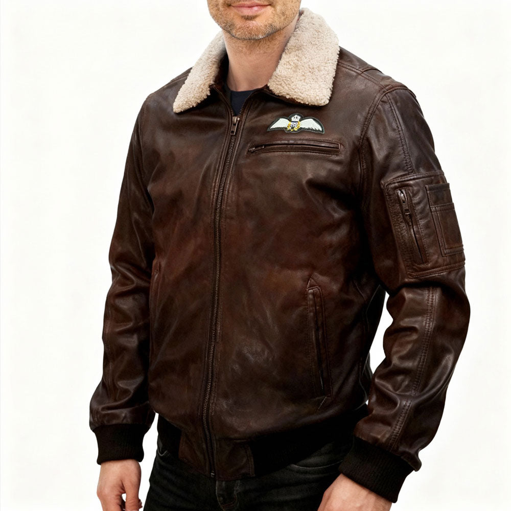 RAF Wings Leather Jacket