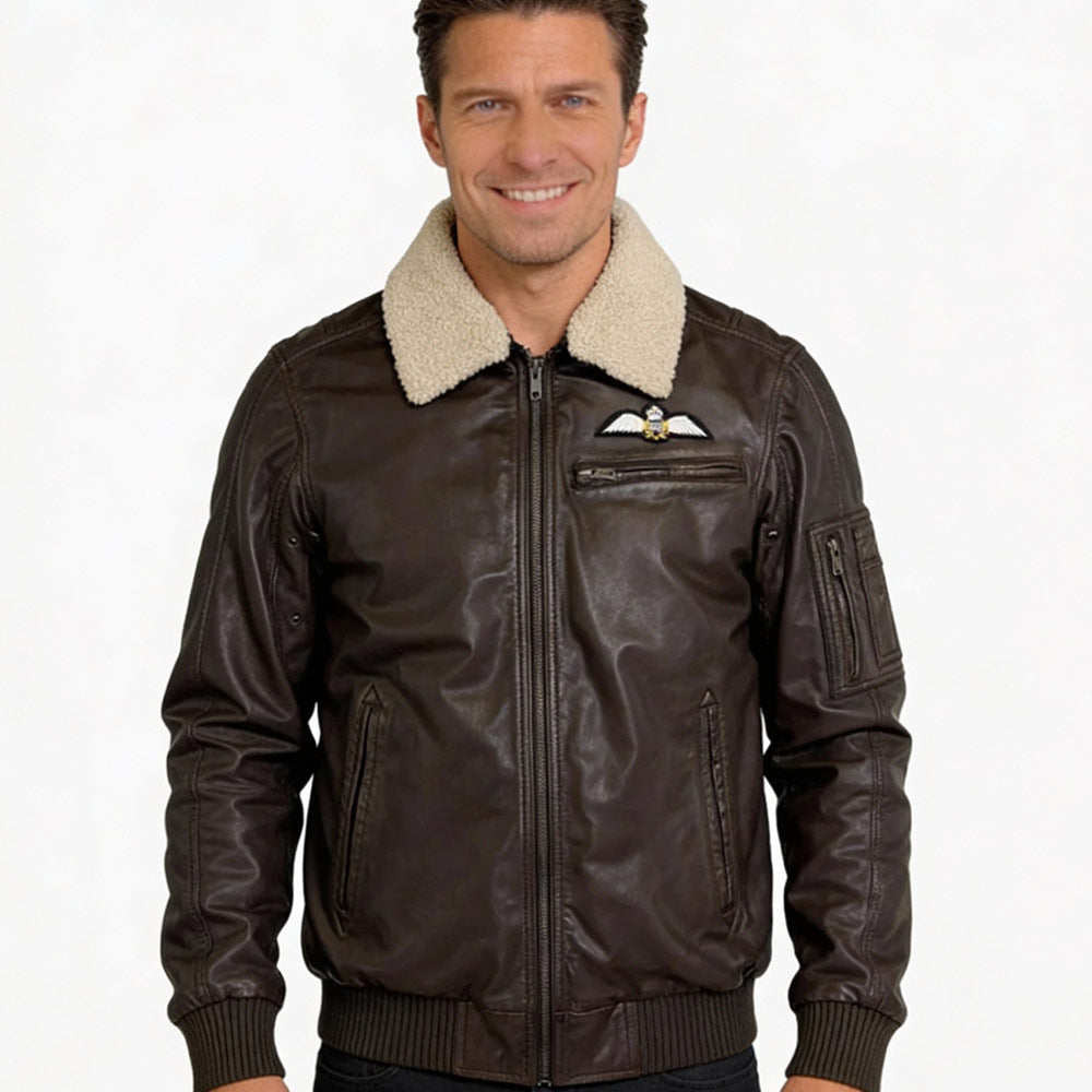 RAF Wings Leather Jacket