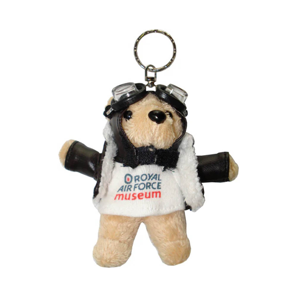 RAF Museum Pilot Bear Keyring