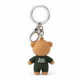 Green Flight Suit Bear 3D PVC Keyring