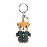 3D PVC bear keyring dressed in a classic Women’s Auxiliary Air Force inspired uniform with the RAF Museum logo on the back.