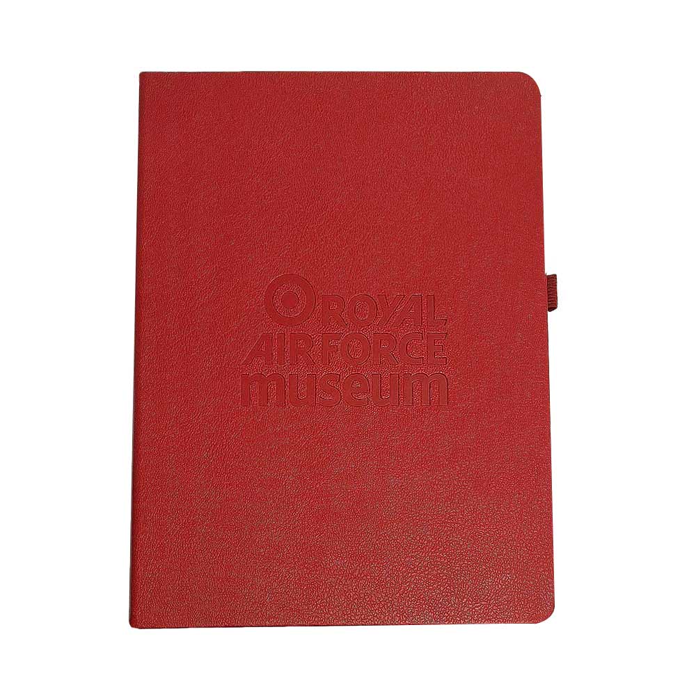 RAF Museum Logo Cambridge Red A4 Notebook