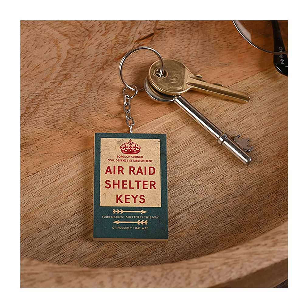 Civil Defence Keyring - Air Raid Shelter Keys