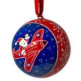 Spitfire Santa Round Bauble