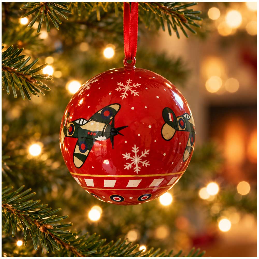 Spitfire Round Bauble