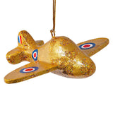 Spitfire Gold Christmas Tree Decoration
