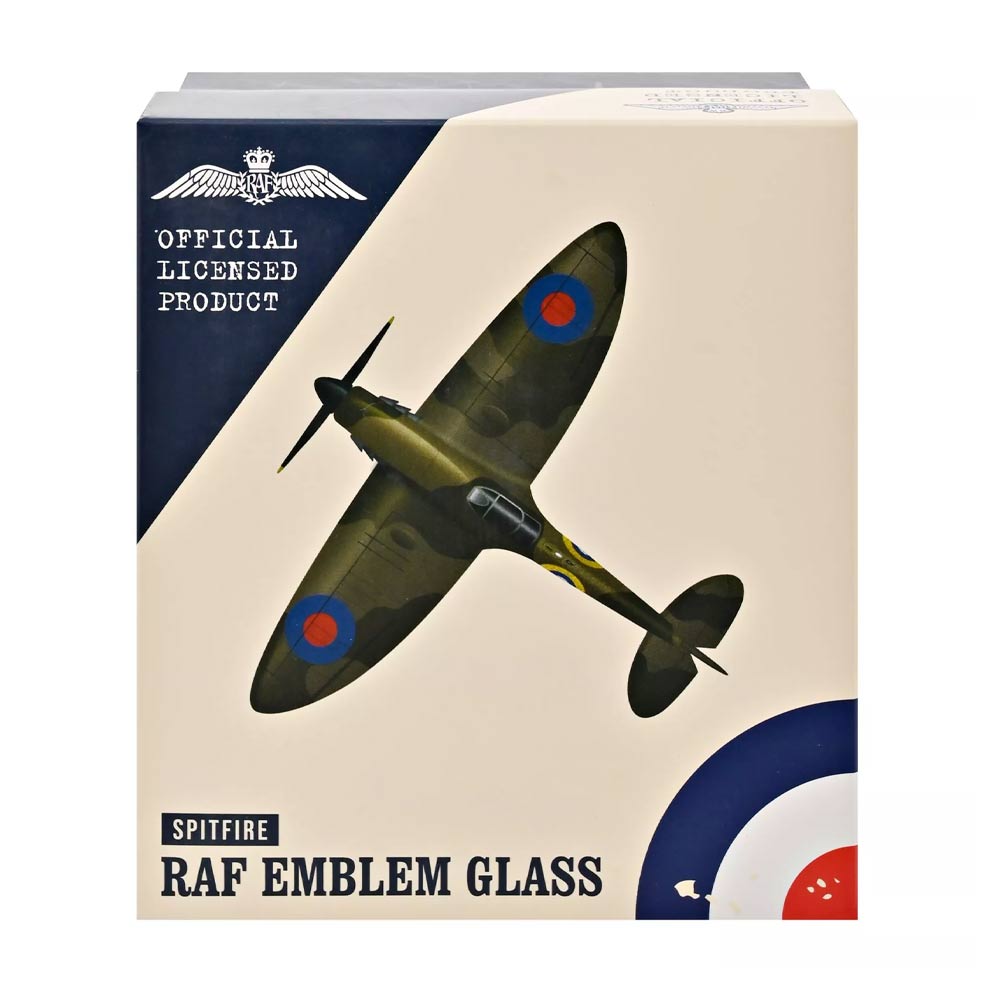 RAF Spitfire Whisky Glass Tumbler