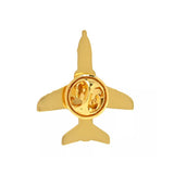 Red Arrows Hawk aircraft crafted from high quality enamel, secure backing.