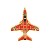 Red Arrows Hawk aircraft crafted from high quality enamel, it features the aircraft's bold red colour accented by the distinctive RAF Roundel on each wing.