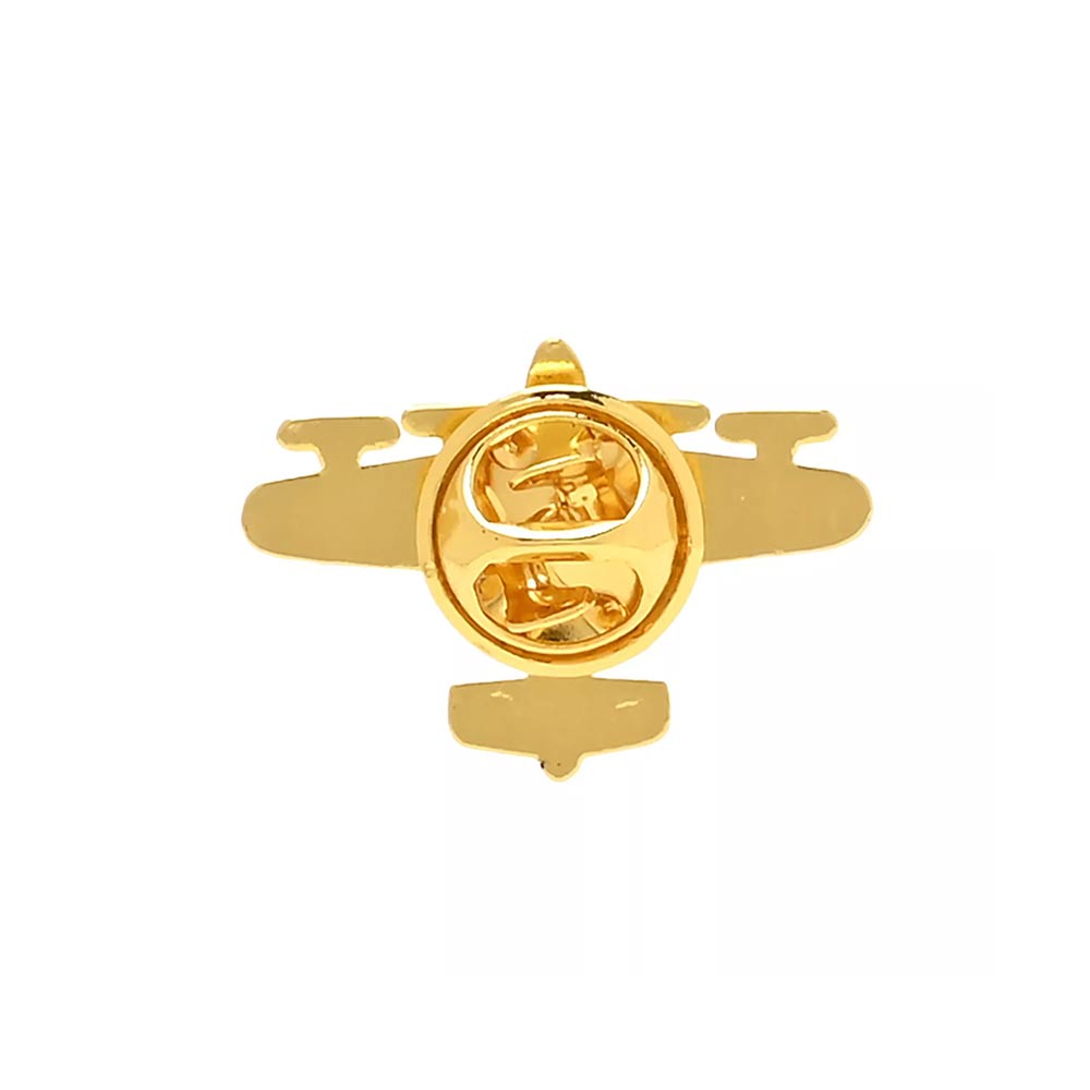 Secure backing of RAF Lancaster enamel Pin