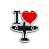 Enamel magnet with a 'I ♥ Spitfire' design, made exclusively for the Royal Air Force Museum