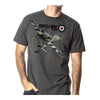 Spitfire & Roundel MKIX Aircraft design on T-Shirt with RAF Museum Logo.
