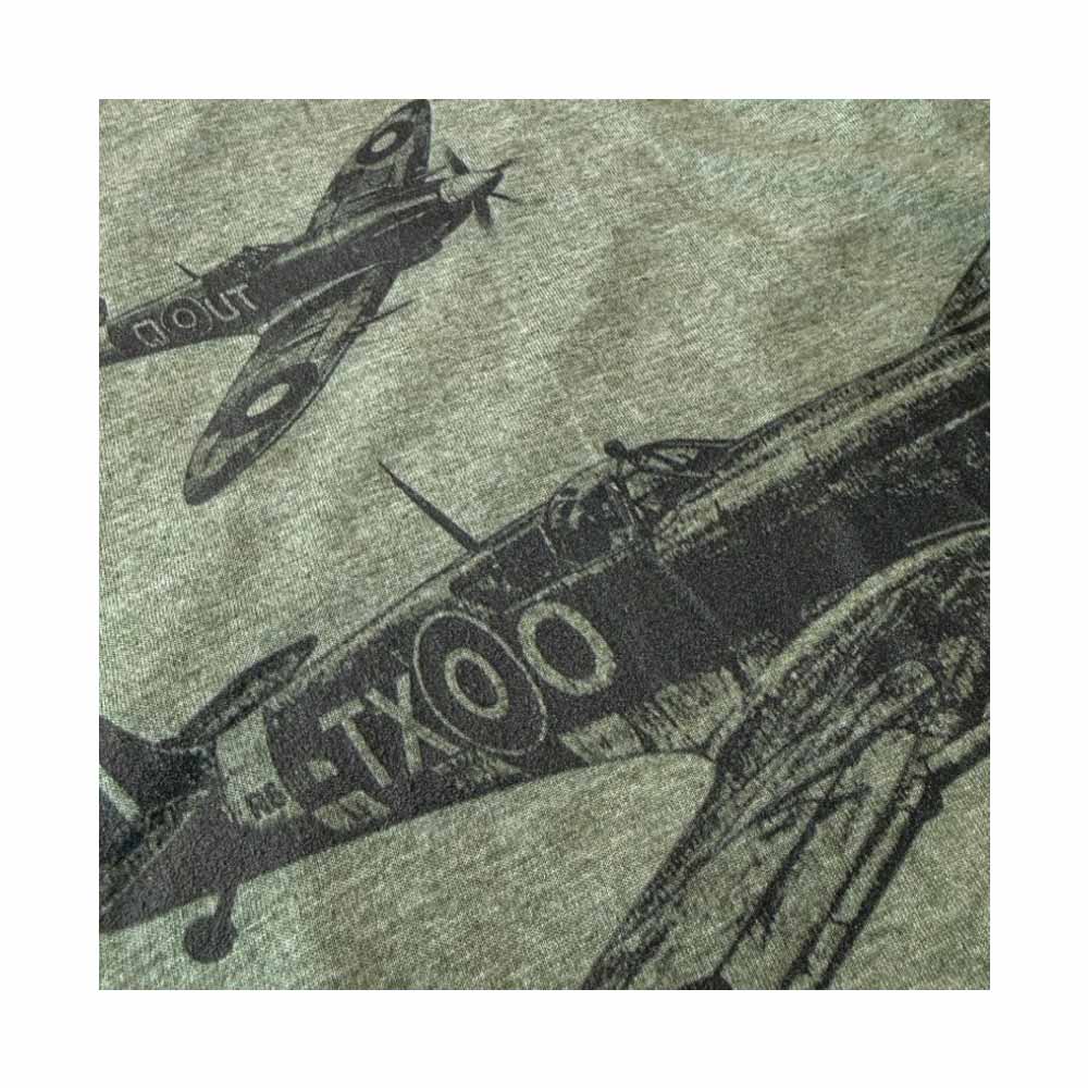 Spitfire Sketch T-Shirt - Military Green