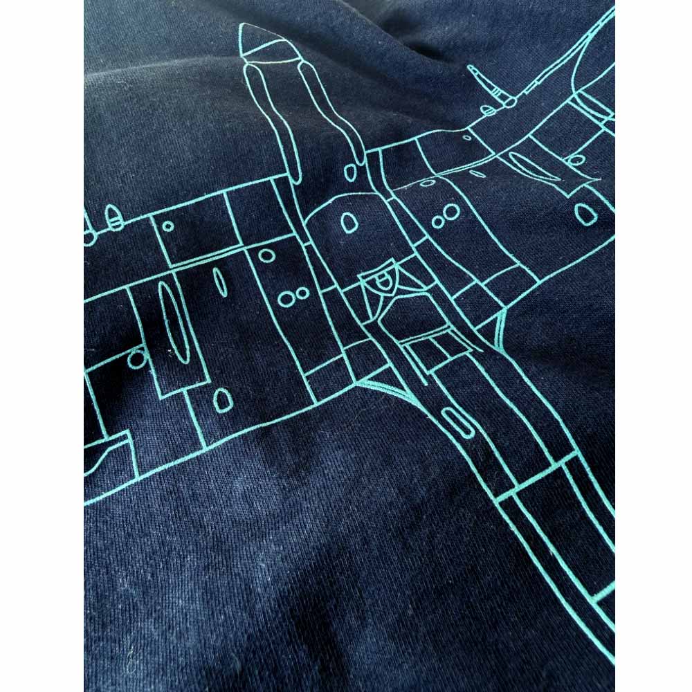 Spitfire Tech T-Shirt - Navy