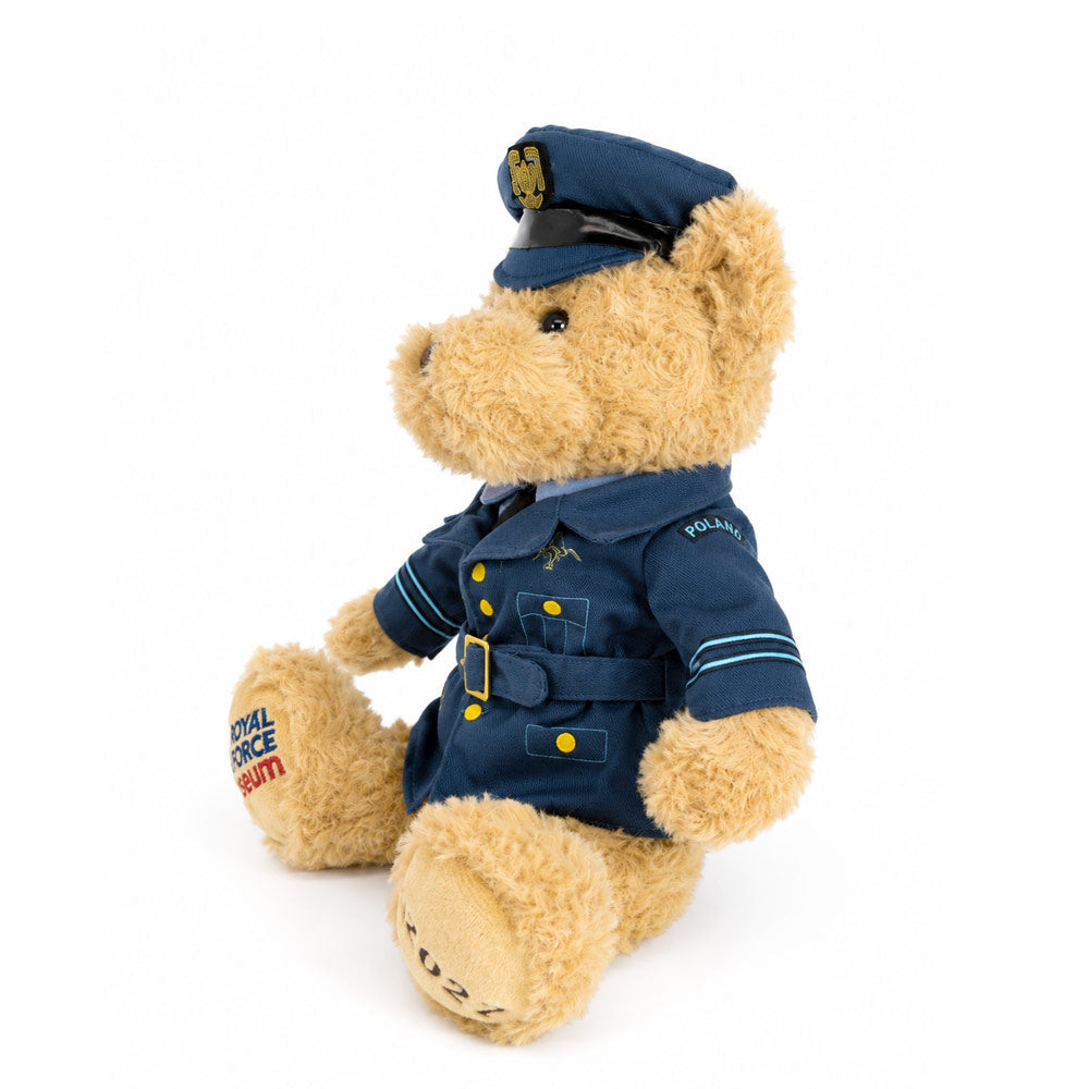 RAF Museum 2027 Pilot Bear dressed in a Polish Air Force Officer’s uniform.