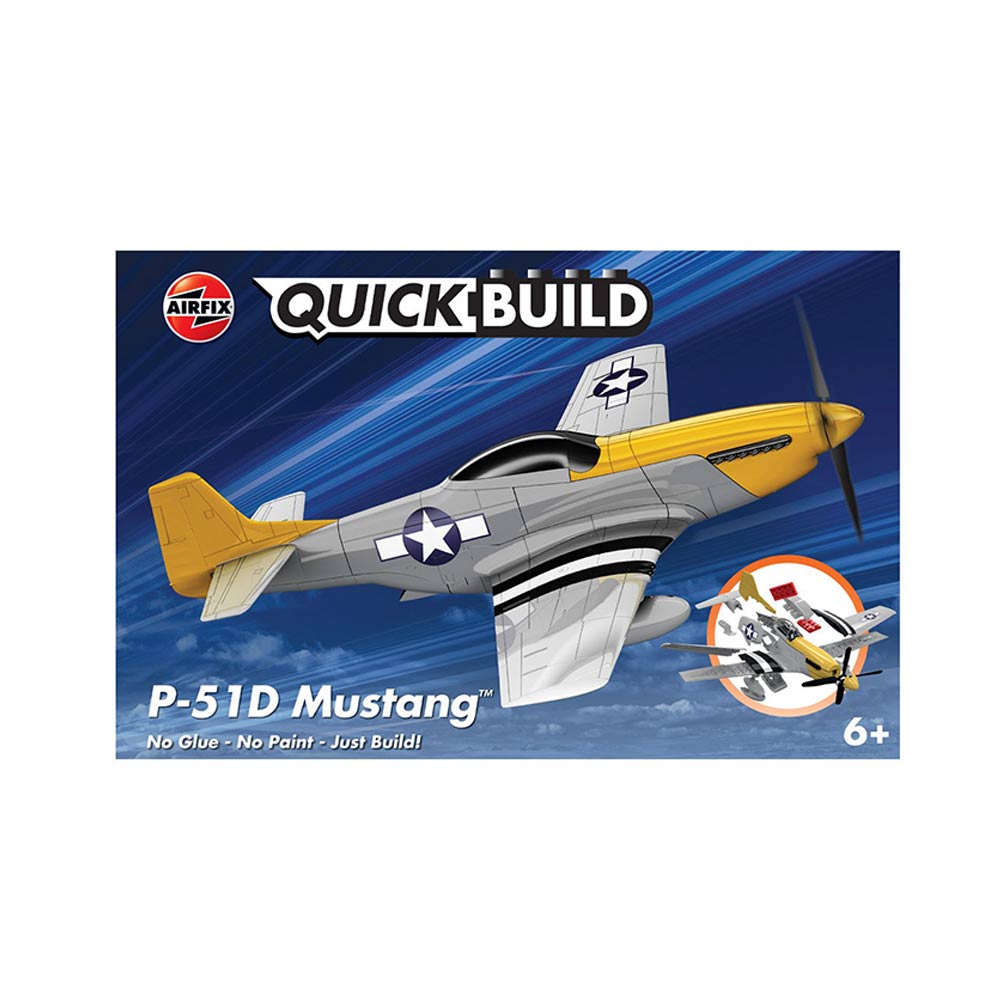 Airfix Quick Build Mustang P-51D Construction Model Set