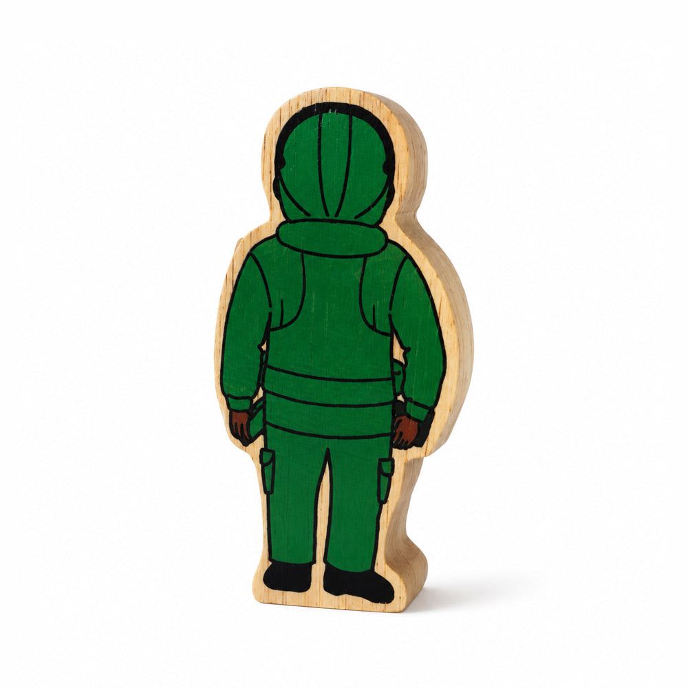 Green Air Force Wooden Figure