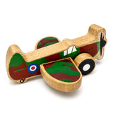 Spitfire Wooden Push Along Toy
