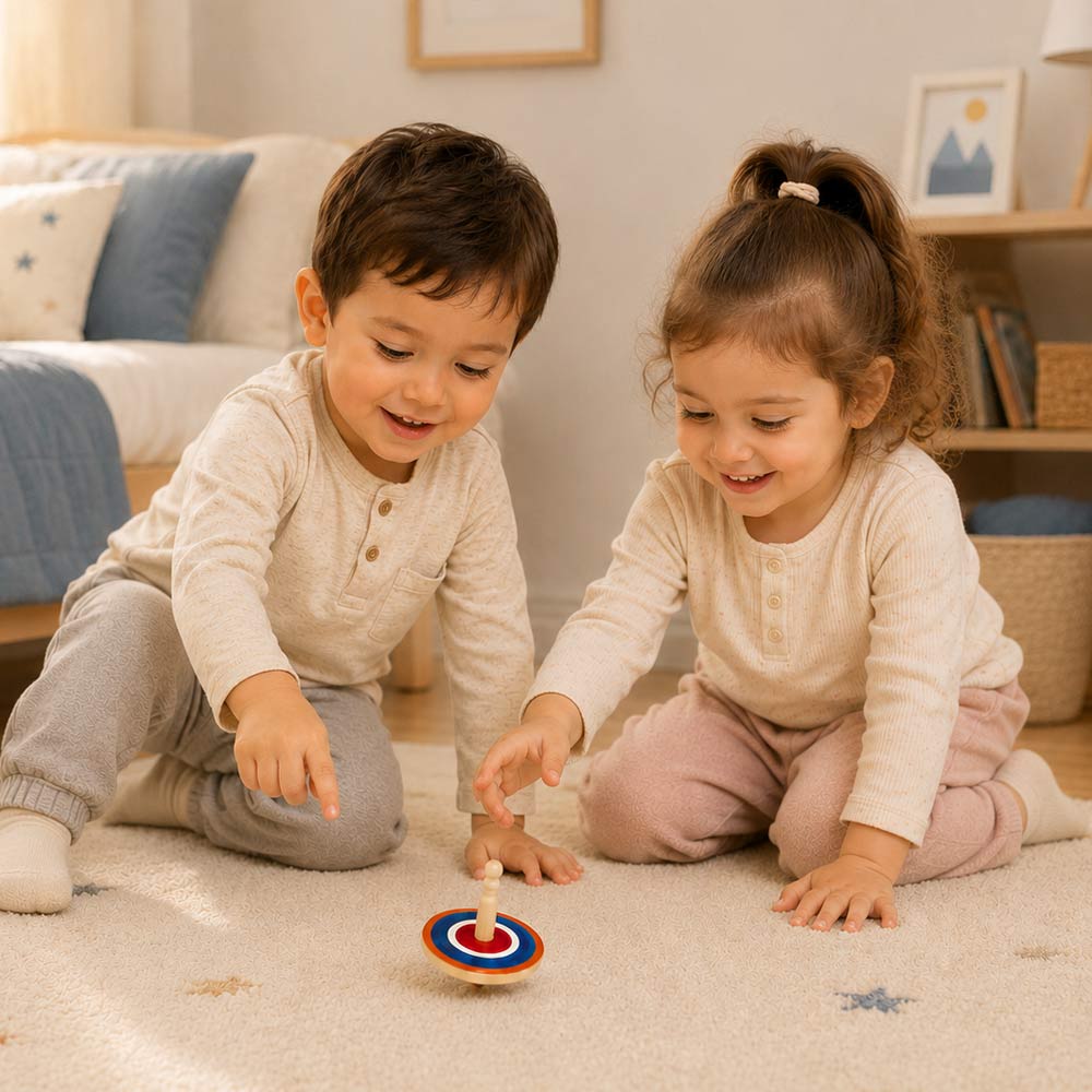 Roundel Wooden Spinning Top