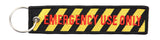 Danger Do Not Pull Embroidered Keyring