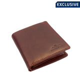 RAF Wings Tri Fold Wallet - cognac