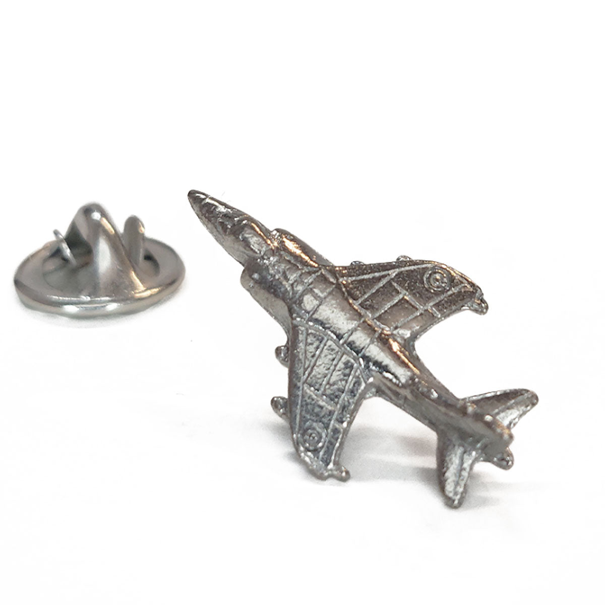 Harrier Jet Pin Badge Pewter