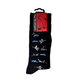 Helicopters and Fighter Planes Socks