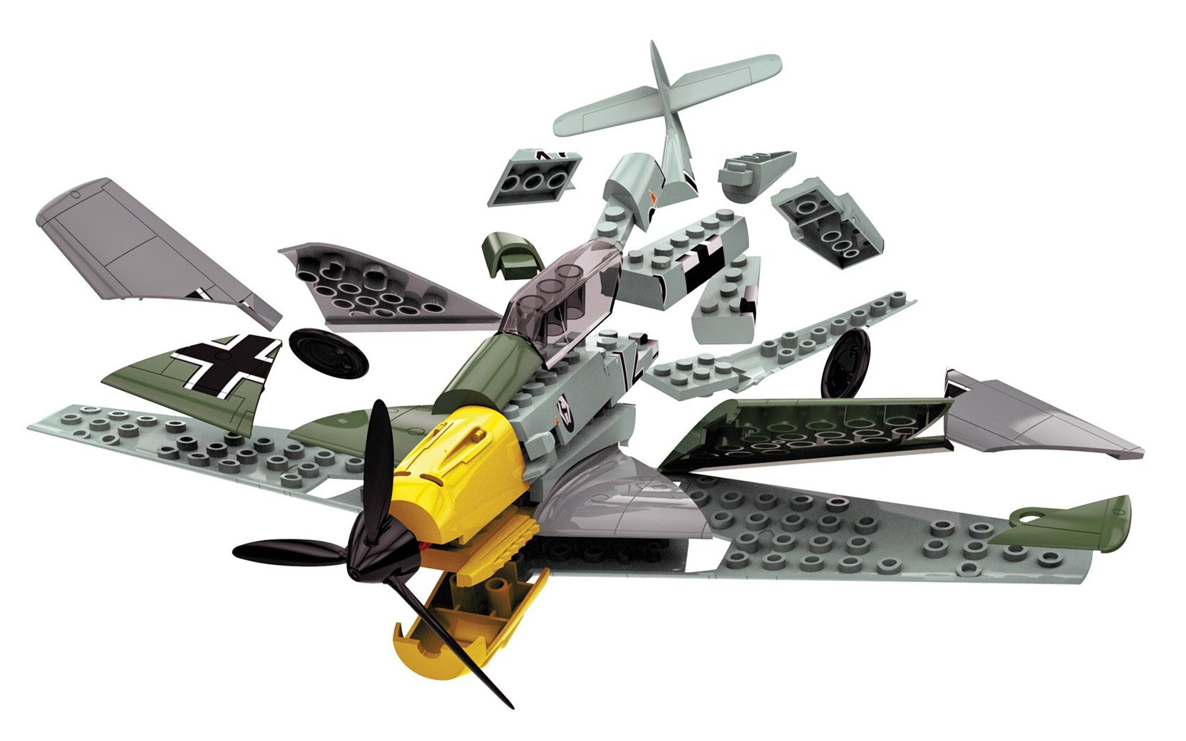 Airfix Quick Build Messerschmitt 109 Construction Model Set