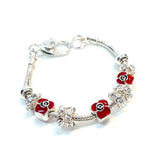 Poppy Sparkling Charm Bracelet