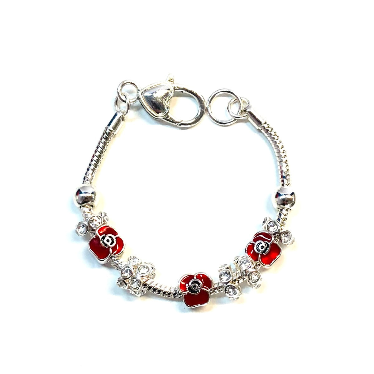 Poppy Sparkling Charm Bracelet