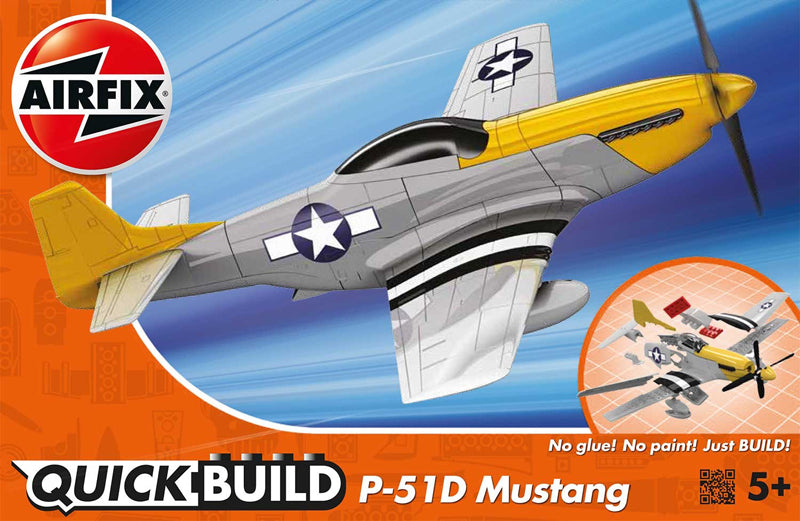 Airfix Quick Build Mustang P-51D Construction Model Set