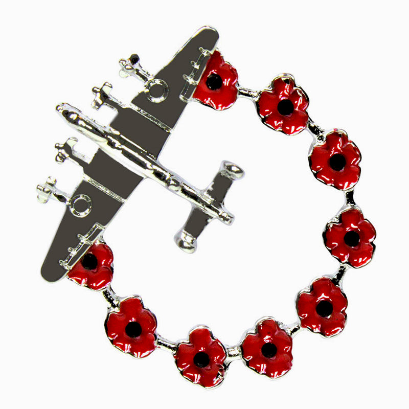 Poppies Lancaster Brooch 30mm