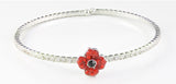 Pave Crystal Poppy Sparkle Bangle