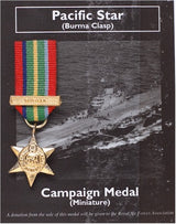 Mini Medal Pacific Star Burma