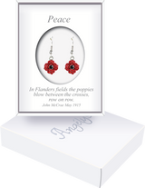 Pave Crystal Poppy Drop Earrings