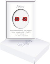 Pave Crystal Poppy Stud Earrings