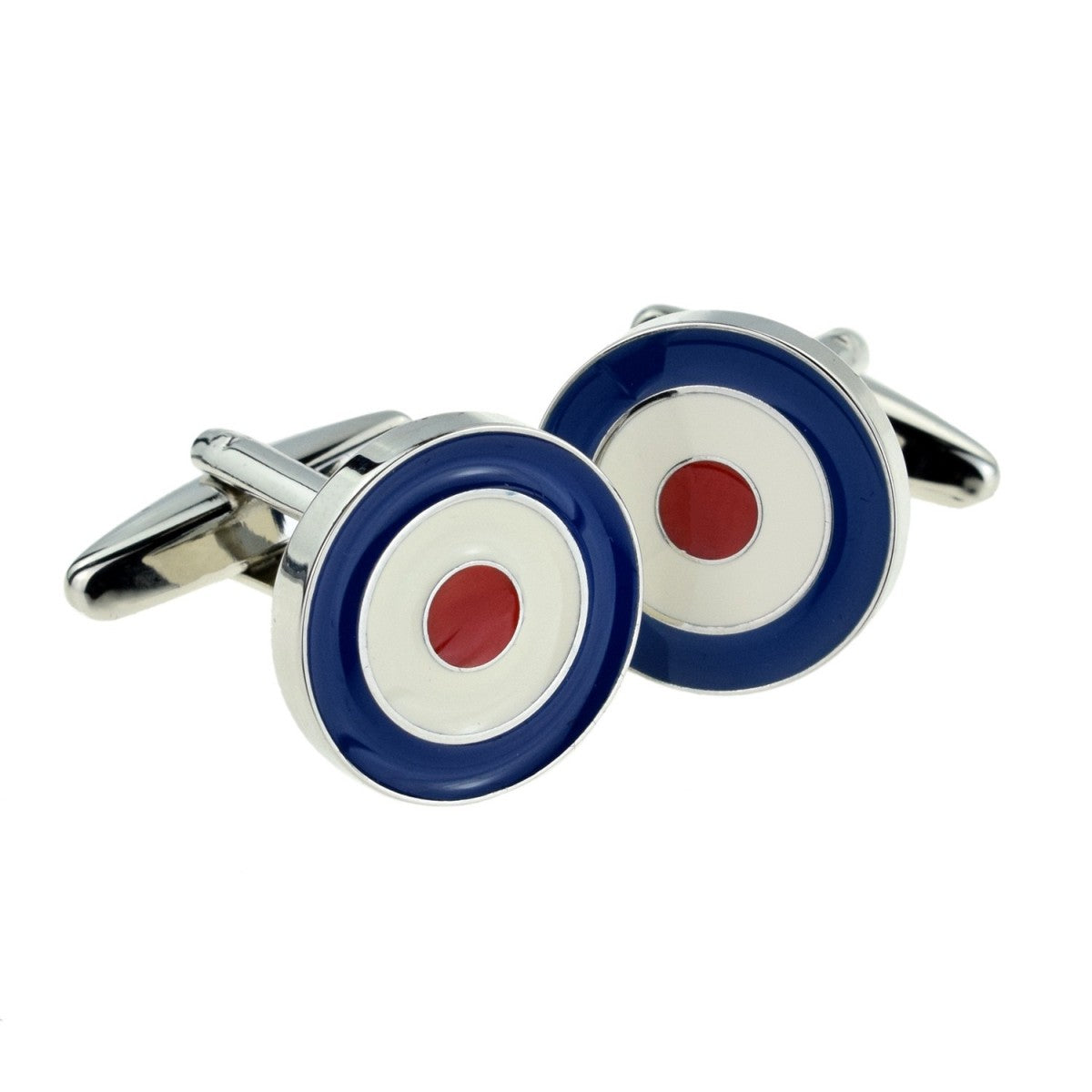 RAF Roundel Cufflinks - Silver Plated