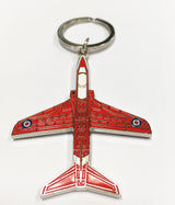 Red Arrows Plan View Enamel Keyring